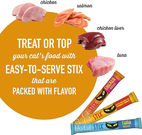 Tiki Cat Stix Mega Jar Variety Pack 0.5 oz., 50 pk - Poudre Pet and Feed Supply